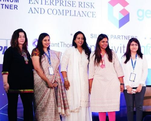 CA Sana Baqai at Launch of IIA India Women's Forum along with Jenitha John, President, IIA Global and other senior leaders